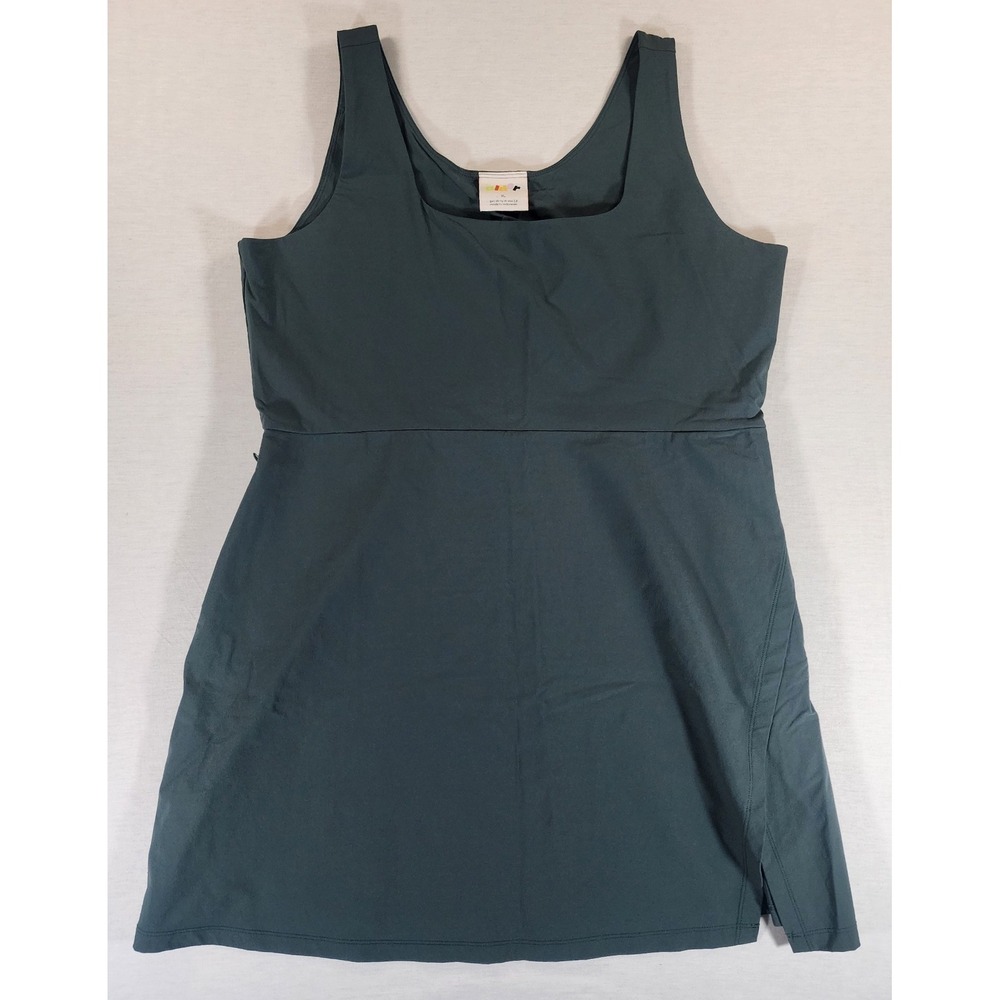 Alder Get Dirty Dress 2.0 Womens XL Green Active Hiking Mini Sleeveless Pockets